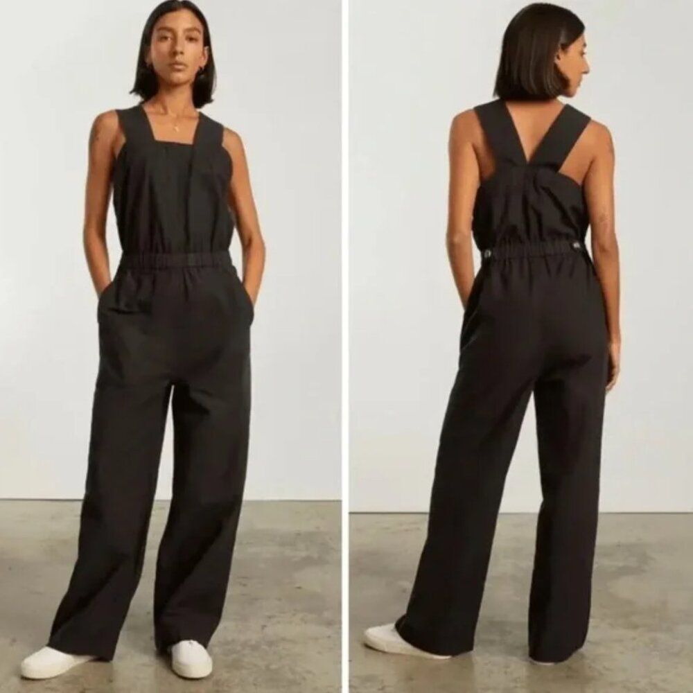 NEW Everlane Size 2 The Fatigue Apron Jumpsuit Gray Utility
